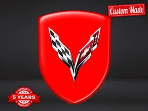 Corvette Badges Silicone Auto Résistants Qualité Pro